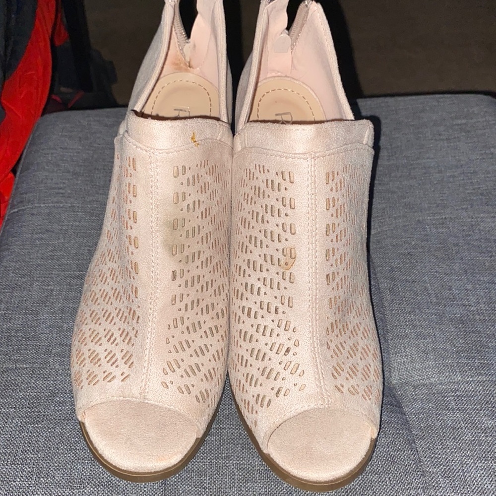 Tan booties